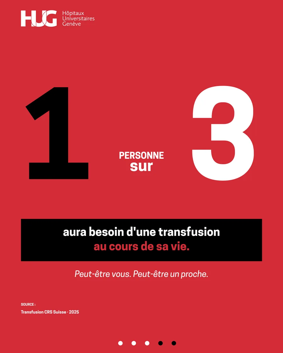 Visuel du carrousel : une personne sur trois aura besoin d’une transfusion